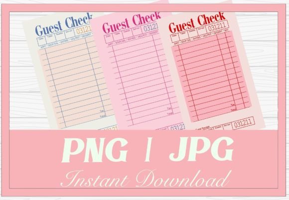 Download Pink Guest Check Clip Art Illustrations - Illustrations Collection